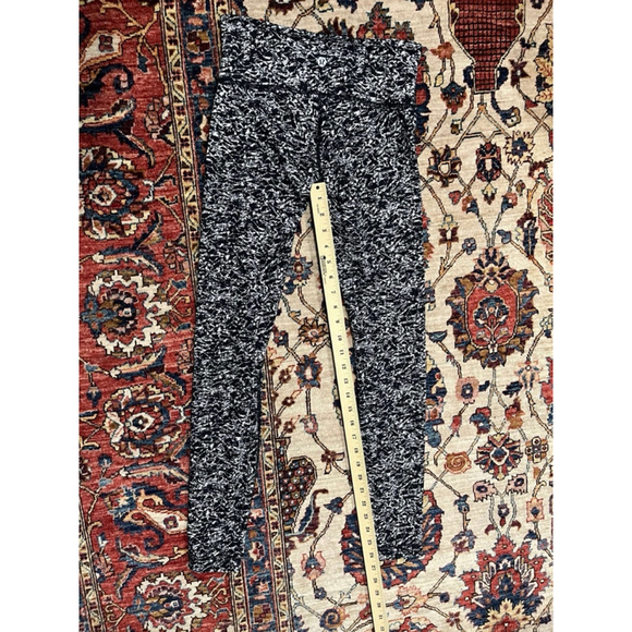 Lululemon Wunder Under Pant III Iced Wave White Black Leggings Low Rise Size 4 - Picture 6 of 6